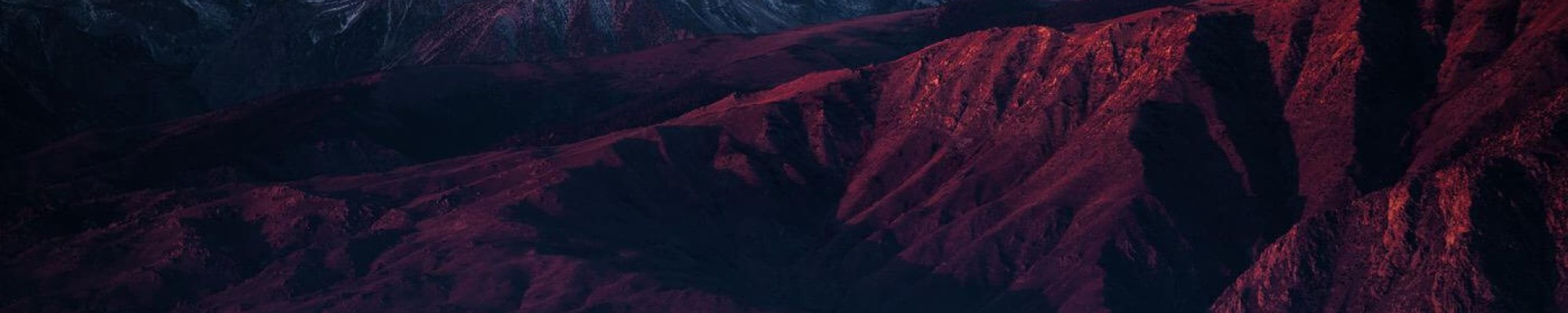 Mountains in the dusk