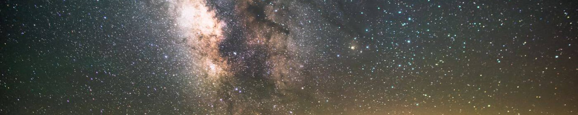 The mikly way above mountains